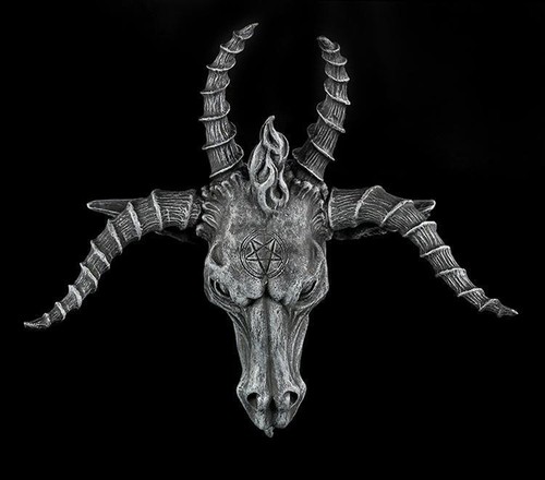 Wall relief baphomet goat - relief,