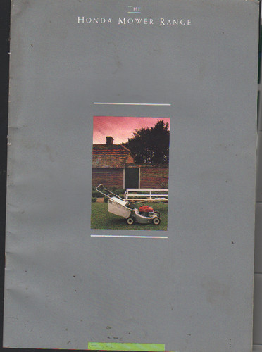Honda lawn mower range - mower,