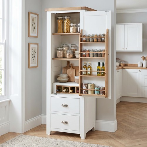 Pantry cupboard cheshire white - pantry,