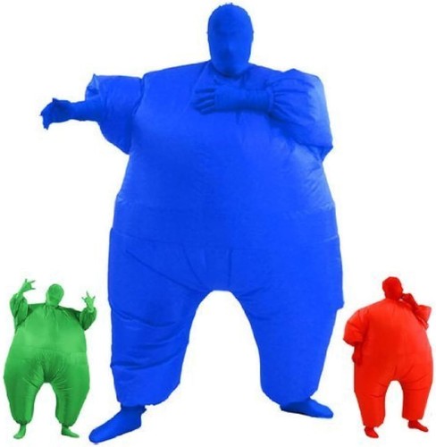 Inflatable fat chub suit blue - chub, suit,
