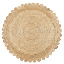 Round Rug Jute Hand Braided