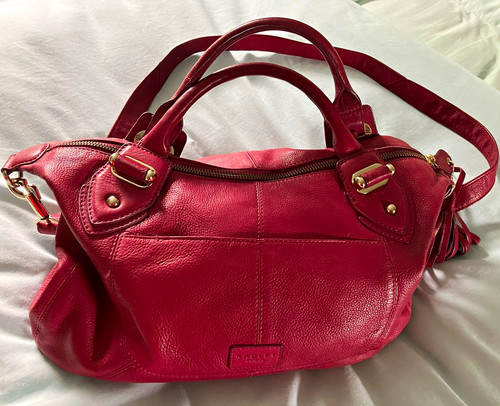 Radley london burgundy pebbled - london,