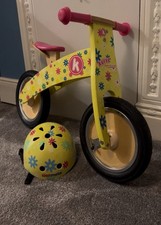Kids Wooden Flower Balance Bike. A Great Bike For A Child Who’s Leaning To Ride