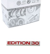 Original VW Golf 5 V GTI Edition 30 emblem lettering tailgate chrome red * NEW *