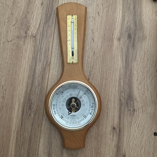 Vintage wooden barometer - vintage,