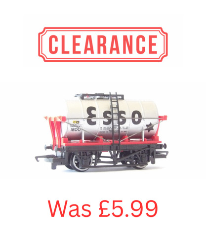 Hornby silver esso tanker - silver,