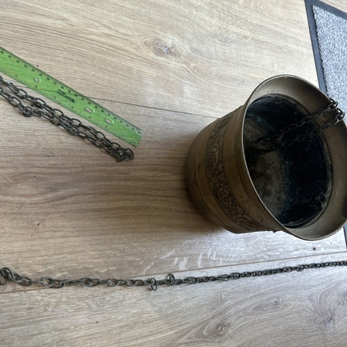 Vintage brass copper hanging - vintage,