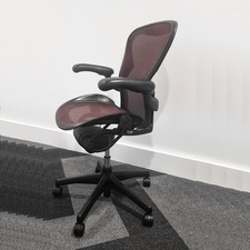 Herman Miller Aeron Office Chair, Ergonomic, Size B, Red (Delivery Available)