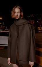 New Zara Cropped Wool Coat