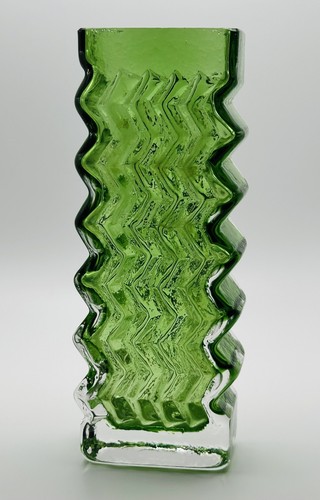 Whitefriars zigzag vase - whitefriars,
