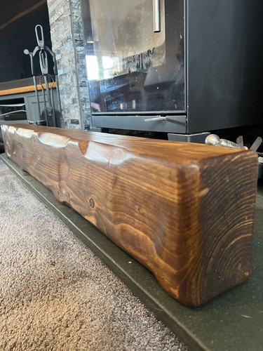 Rustic beam mantel - , 120cm