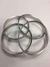 4 X BMW SPIGOT RINGS 74.1 -72.6 ALUMINIUM METAL SPIGOT RING SPACERS HUB CENTRIC