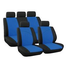 Blue Black Executive Car Seat Covers 8 Pc FOR SKODA FABIA OCTAVIA SUPERB CITIGO