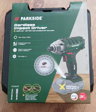 Parkside 20V Cordless Driver Impact Wrench PDSSA 20-Li B2 - In Case- Bare Unit