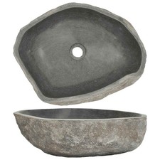 Basin River Stone Oval Sink