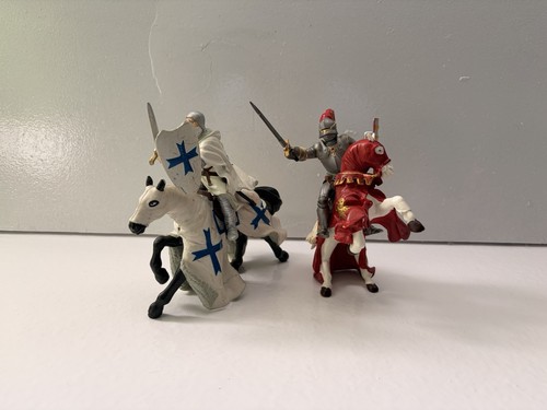 Papo knights and horseback - and,
