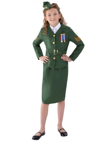 Ww2 army girl costume - costume,, childs