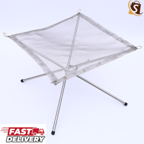 Portable folding mesh fire pit - folding,