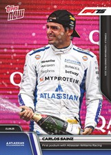 Carlos Sainz Podium F1 Azerbaijan GP 2025 Formula 1 Topps NOW Card 64 Presale