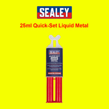 Sealey SCS380 Quick Set Liquid Metal - Chemical Epoxy Metal Repair dual Syringe