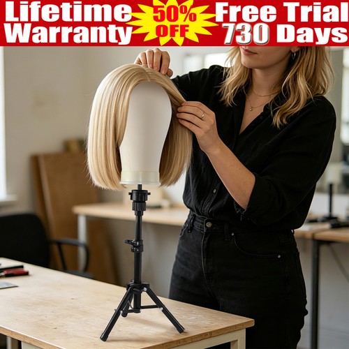 Wig stand canvas - wig,