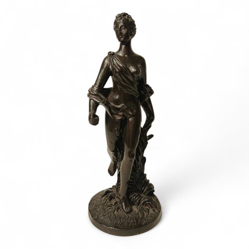 Bronze style female figure - bronze,