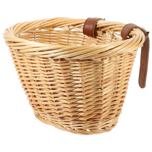 Bike basket with straps wicker - bike,