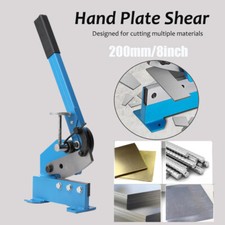 200mm Steel Hand Lever Shear Manual Sheet Guillotine Metal Bench Scissor Cutter