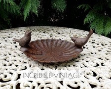 Vintage Cast Iron Bird Bath
