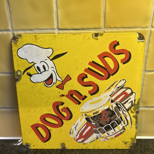 Dog suds yellow - suds, enamel