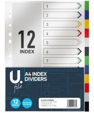 A4 Index Dividers 12pk