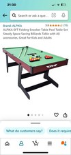 HLC 6ft Folding Pool Table