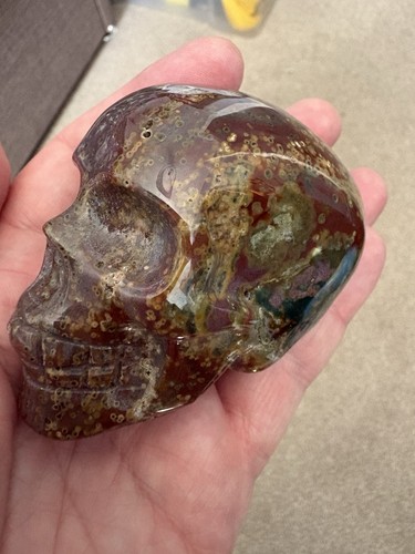 Ocean jasper crystal skull - jasper,