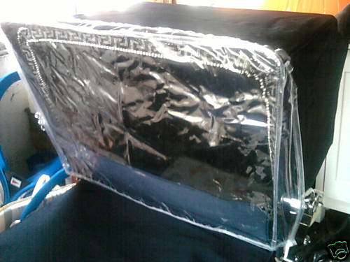 Pram rain wind shield - rain, silver