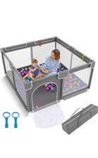Foldable Baby Playpen with Mat