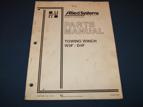 Hyster allied systems w5f - systems,