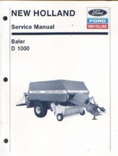 NEW HOLLAND D1000 BIG BALER SERVICE MANUAL