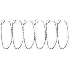 6 Pcs Hanging Basket Chains Iron Chains with Hooks for Bird Feeders and Pots