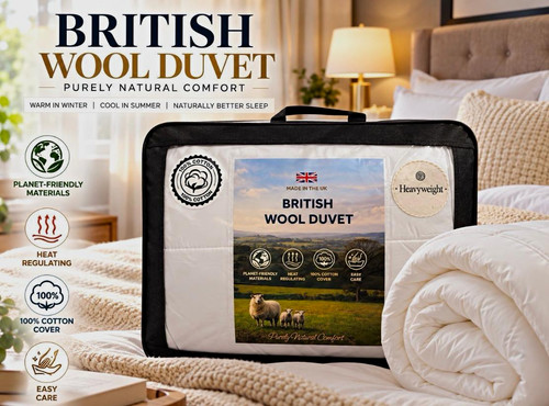 British wool heavyweight duvet - british,