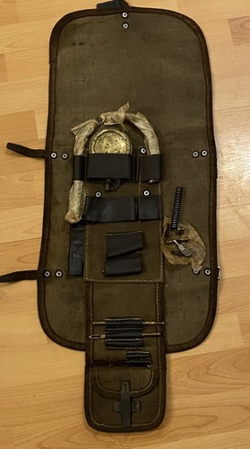 Vintage canvas machine gun - a,