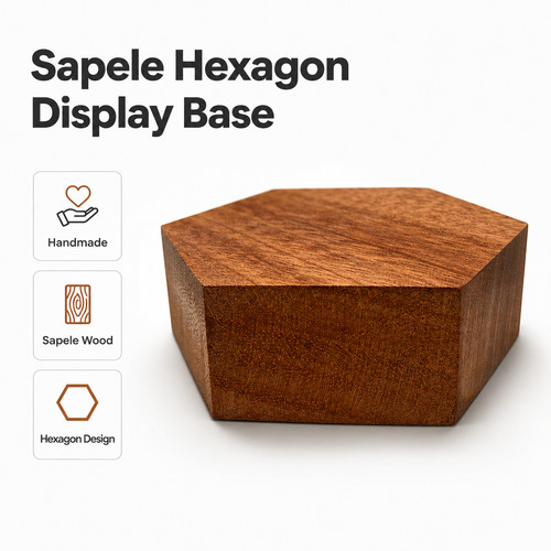 Handmade sapele hexagon - sapele,