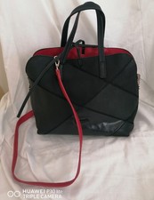 Desigual Faux Leather Black Red Bag Shoulder Hand