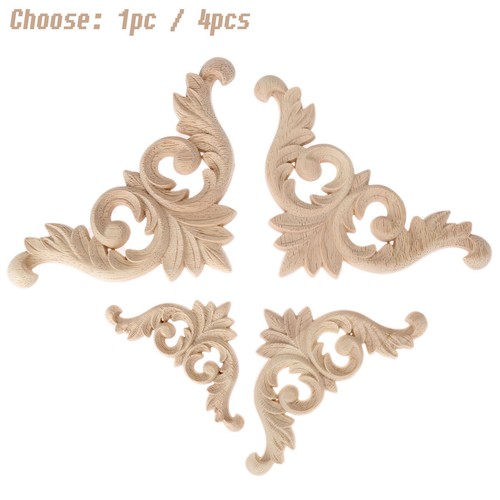 Wooden carved corner onlay - corner,