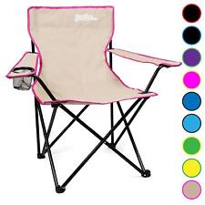 Folding Camping Chair Festival Garden Foldable Fold Up Seat Deck Grey just be...