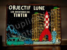 Tintin Rocket Metal Plate Moon Lens