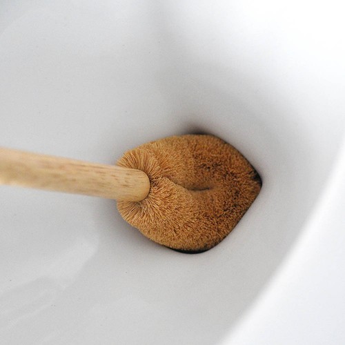 Wooden toilet brush natural - wooden,