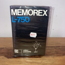 Old Memorex L-750 Video Cassette For Betamax Players Sealed