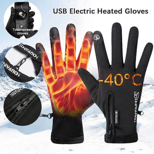 Usb electric heated gloves - heated,