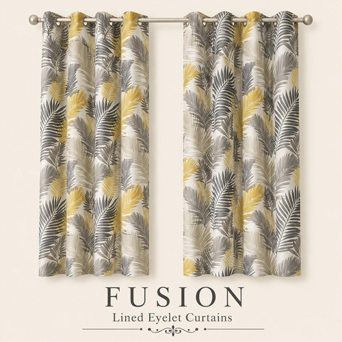 Fusion tropical leaves eyelet - leaves,