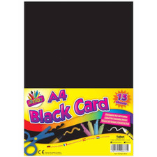 ArtBox A4 Black Card (Pack of 15 Sheets) ( 6873)